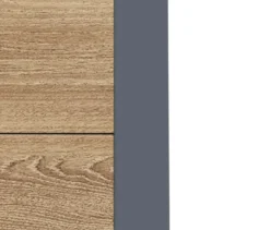 Pflanzkasten mit Einlegeboden, Holzoptik, Höhe ca. 77cm