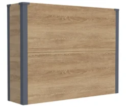 Pflanzkasten mit Einlegeboden, Holzoptik, Höhe ca. 77cm