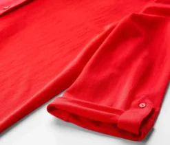 Piqué-Jerseybluse, rot