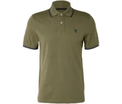 Piqué-Poloshirt, khaki