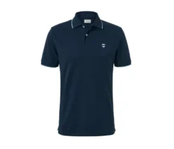 Piqué-Poloshirt, navy