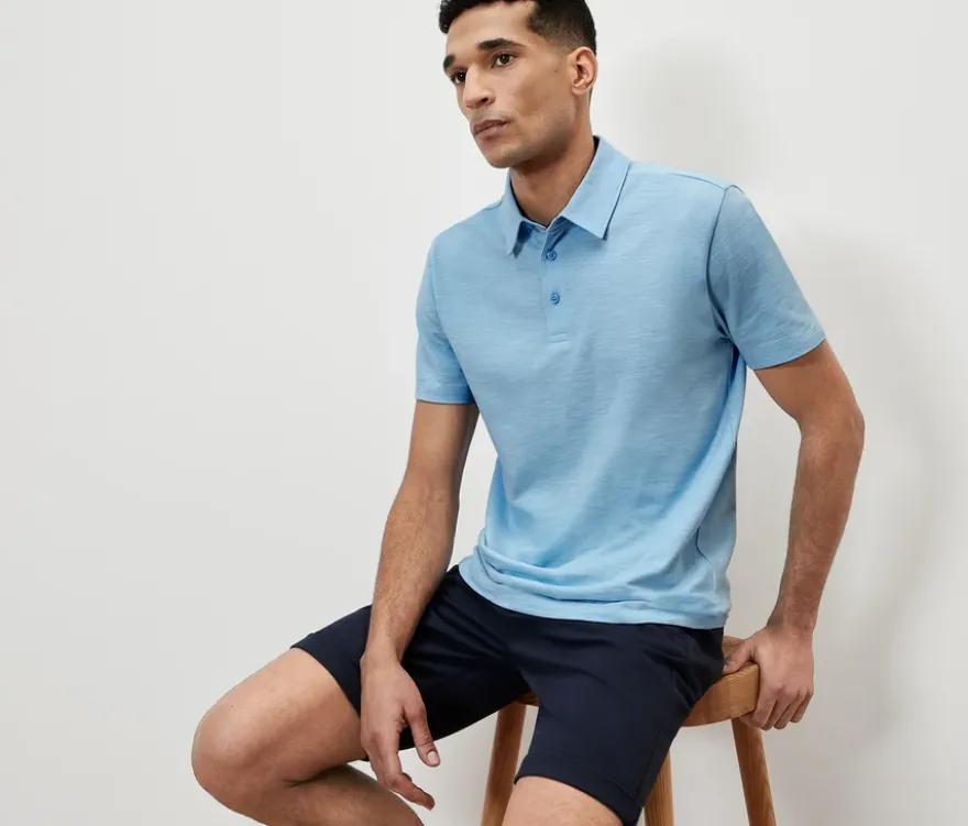 Poloshirt, blau