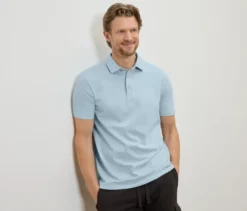 Poloshirt, hellblau