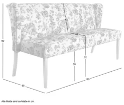 Polsterbank »Hendrick«, floral beige