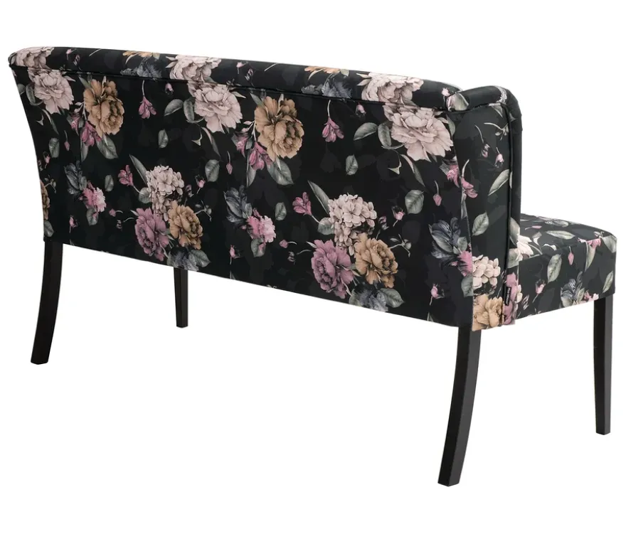 Polsterbank »Hendrick«, floral anthrazit