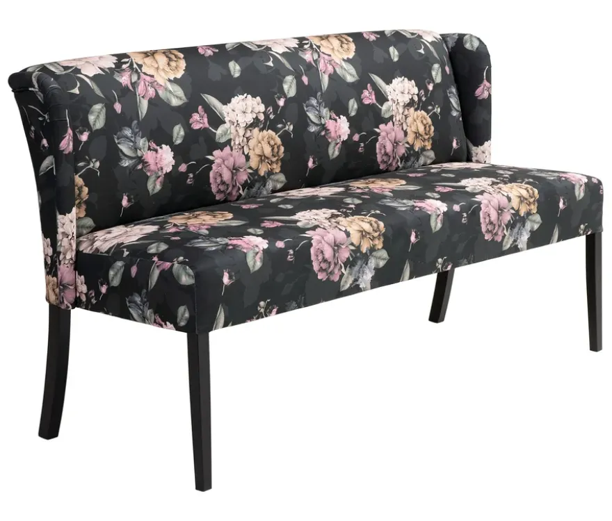 Polsterbank »Hendrick«, floral anthrazit