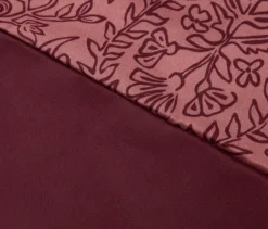 Polycotton-Bettwäsche, bordeauxrot, Normalgröße