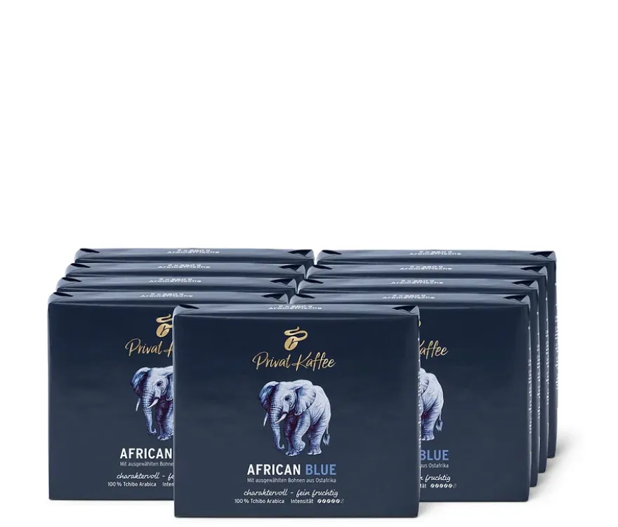 Privat Kaffee African Blue - 9 x 500 g Gemahlen