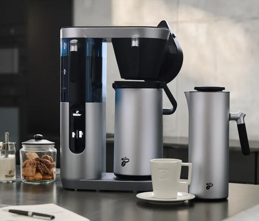 Profi-Filterkaffeemaschine »Coffea Filbii«, classic silver - ohne Kanne