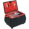 Prym Nähkorb »Polka Dots«, schwarz/weiß
