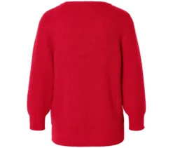 Pullover aus Strukturstrick, rot