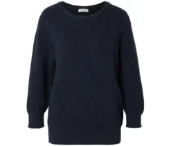 Pullover aus Strukturstrick, dunkelblau