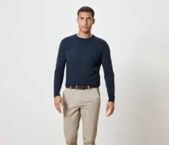 Pullover, dunkelblau meliert