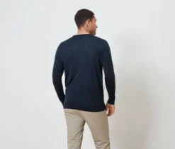 Pullover, dunkelblau meliert