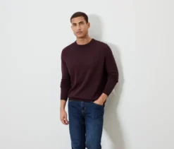 Pullover, dunkelrot meliert