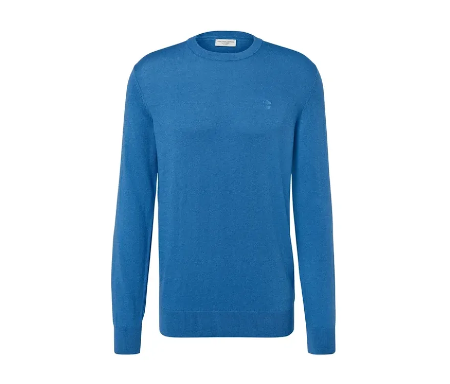 Pullover mit Rundhalsausschnitt, blau