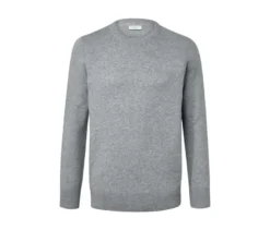 Pullover mit Rundhalsausschnitt, grau