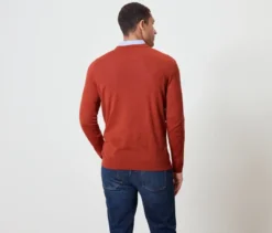 Pullover, orange meliert