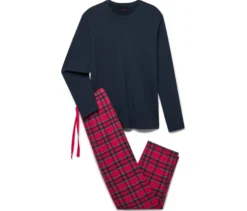 Pyjama, blau-rot