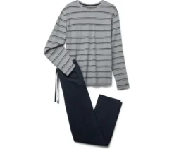 Pyjama, gestreift