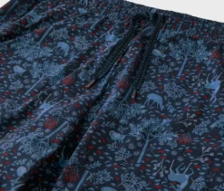Pyjamahose, blau mit Alloverprint