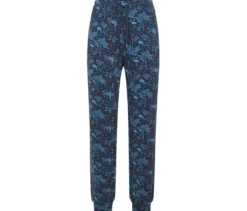 Pyjamahose, blau mit Alloverprint