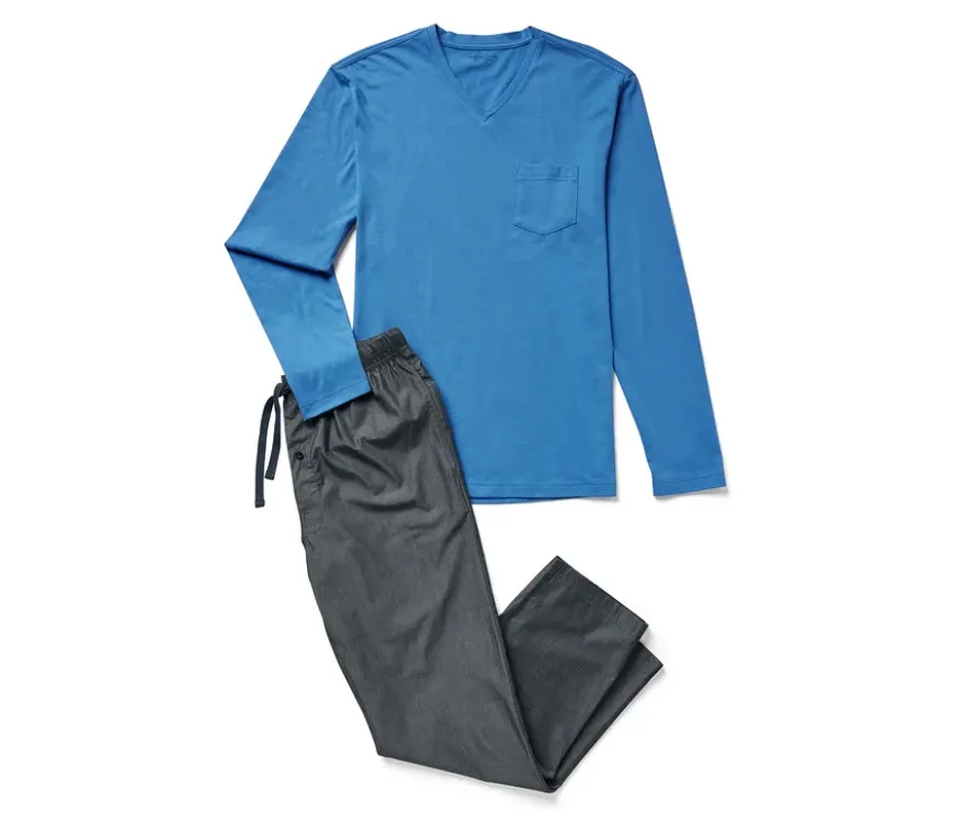 Pyjama mit gewebter Hose