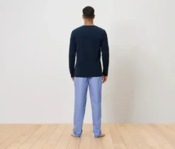 Pyjama mit gewebter Hose