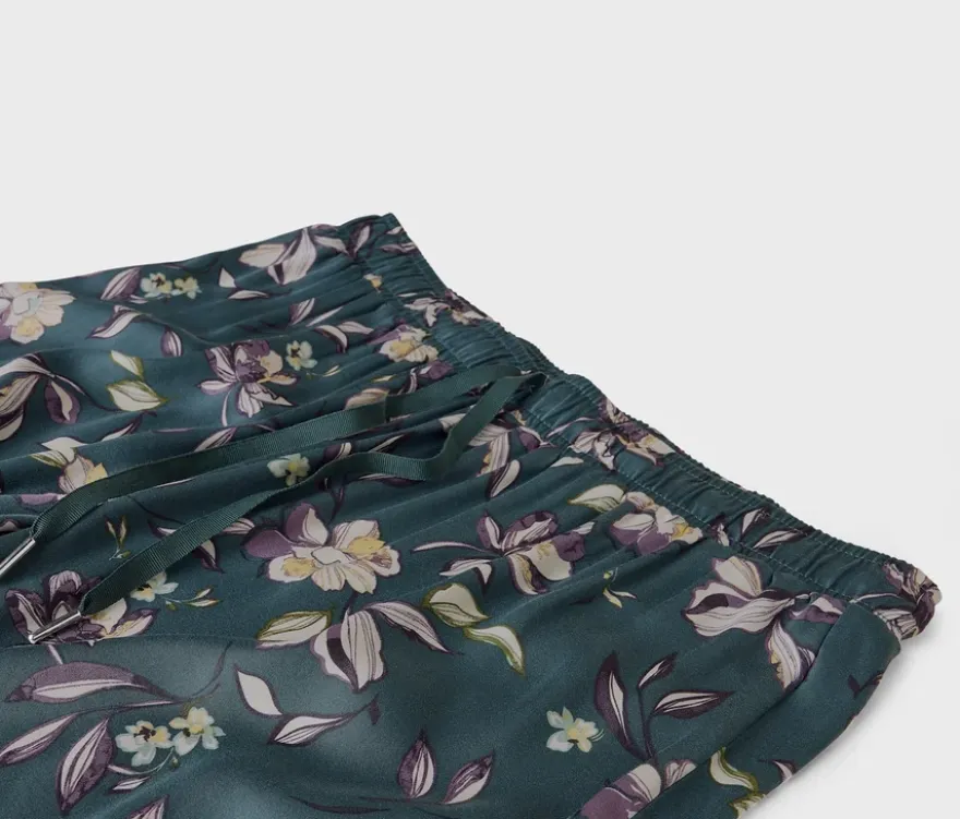 Pyjama mit Webhose, petrol