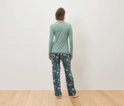 Pyjama mit Webhose, petrol