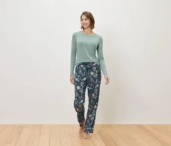 Pyjama mit Webhose, petrol