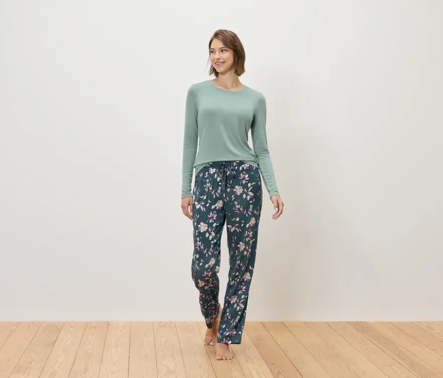 Pyjama mit Webhose, petrol