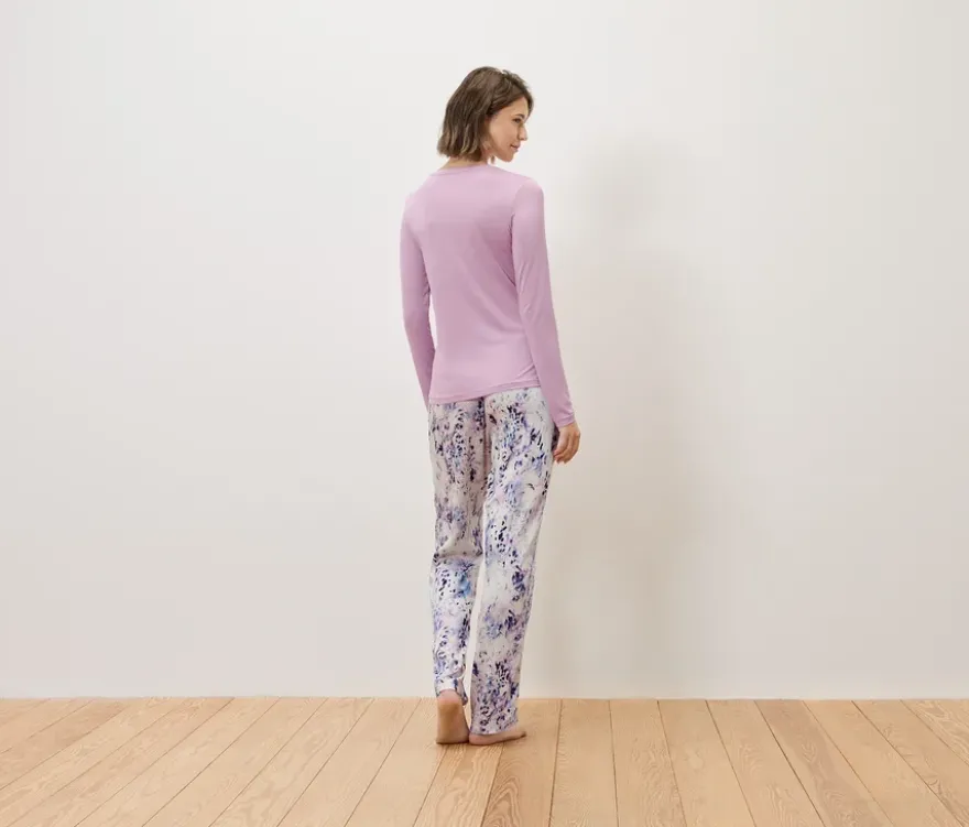 Pyjama mit Webhose, rosa