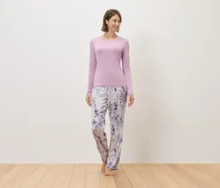 Pyjama mit Webhose, rosa