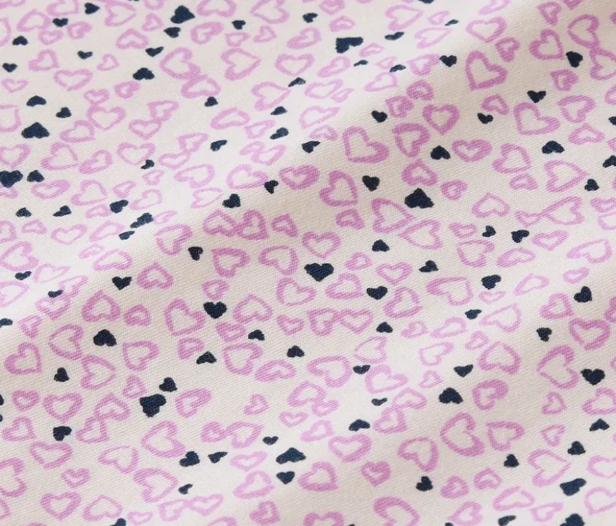 Pyjama, Rosa und Herz-Alloverprint