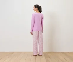 Pyjama, Rosa und Herz-Alloverprint