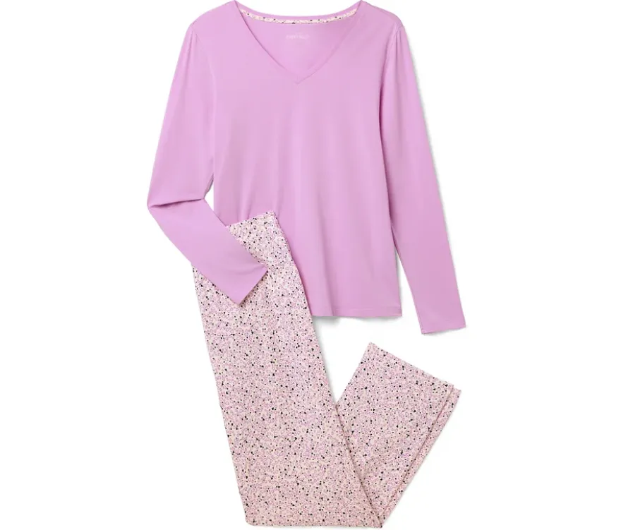 Pyjama, Rosa und Herz-Alloverprint