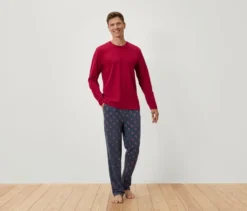 Pyjama, rot-blau