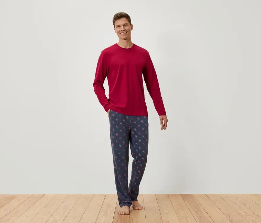 Pyjama, rot-blau