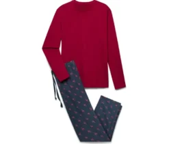 Pyjama, rot-blau
