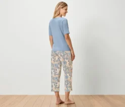 7/8-Pyjama-Set, hellblau