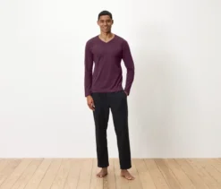 Pyjama-Set mit Flanellhose