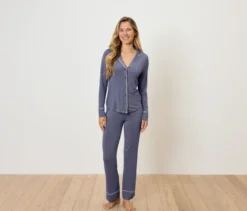 Pyjama-Set, rauchblau