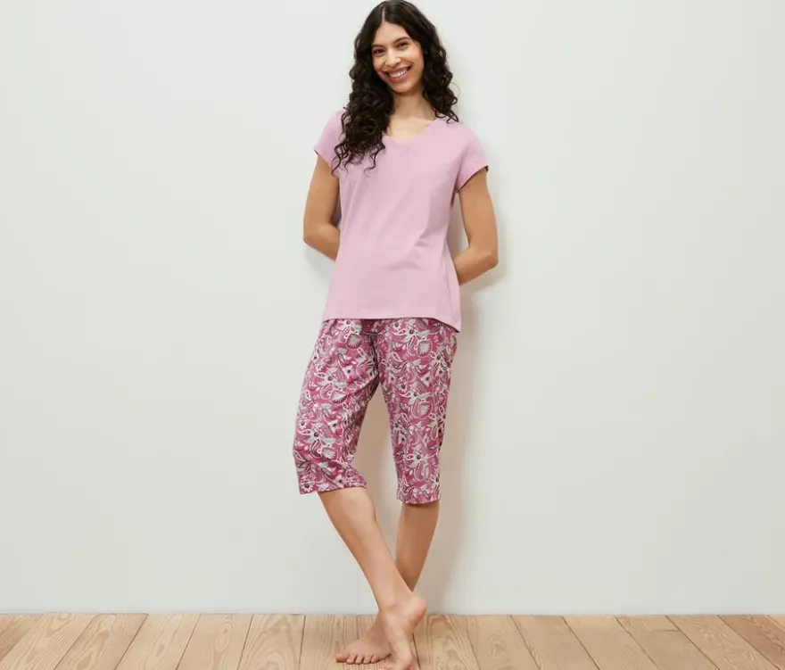 3/4-Pyjama-Set, rosa