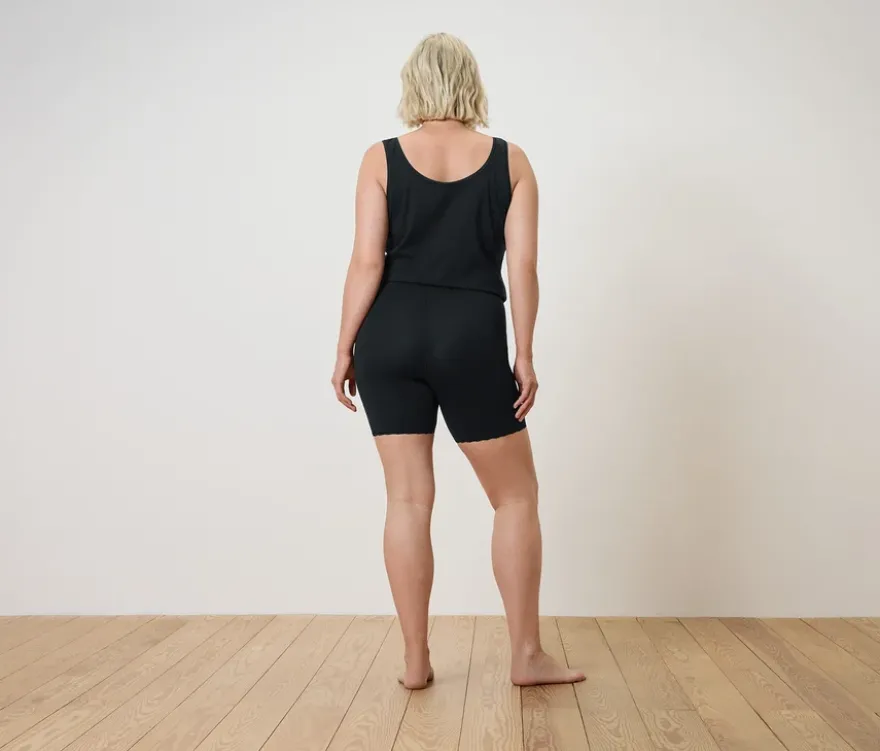 2 Radler-Shorts, schwarz