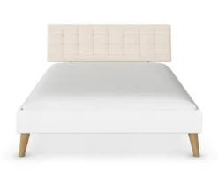 rauch Bett »Mavi-Extra« mit Polsterkopfteil, 140 cm Liegefläche, weiß