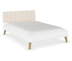rauch Bett »Mavi-Extra« mit Polsterkopfteil, 140 cm Liegefläche, weiß