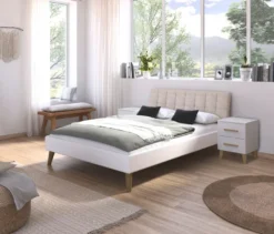 rauch Bett »Mavi-Extra« mit Polsterkopfteil, 140 cm Liegefläche, weiß