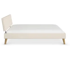 rauch Bett »Mavi-Extra« mit Polsterkopfteil, 140 cm Liegefläche, beige/champagner