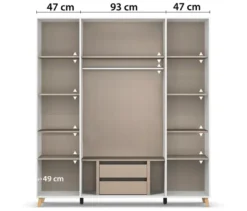 Rauch Drehtürenschrank »Shinjo«, 4-türig Premium-Ausstattung, weiß